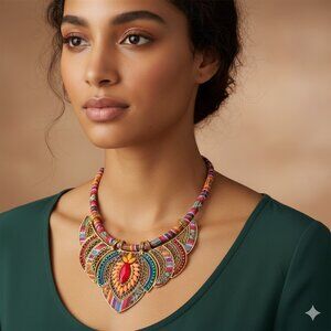 Multicolor Statement Necklace